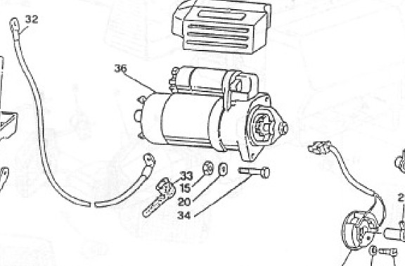 Moto Guzzi V65 Starter motor Moto Guzzi V65 Starter motor