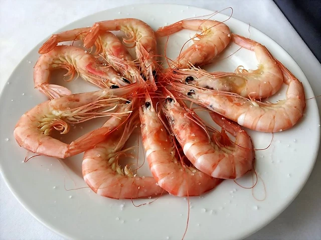 Gambas blancas cocidas