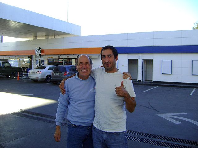 mi viejo luis y yo en el viaje de vuelta