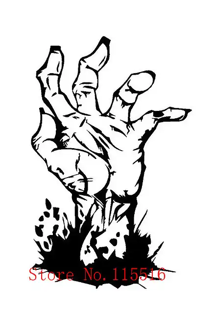 E802-ZOMBIE-HAND-Vinyl-Decal-Sticker-Car-Window-Wall-Bumper-font-b-Macbook-b-font-Walking