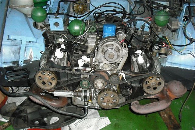motor instalado con distribucion