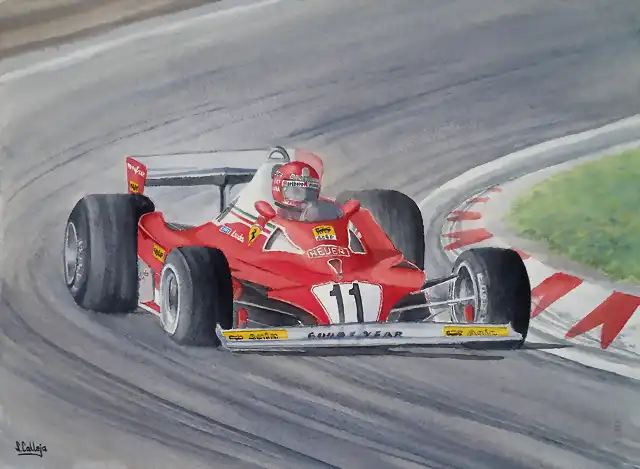 F1 Niki Lauda GP Zanvoort 77 38x28