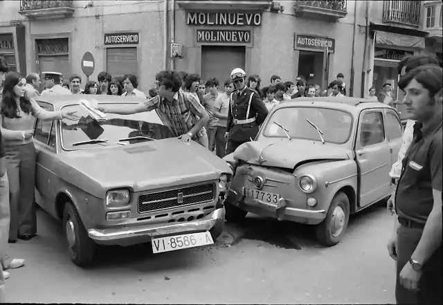 Vitoria Gasteiz - Unfall, Fueros-Ecke Ortiz de Z?rate, 1974