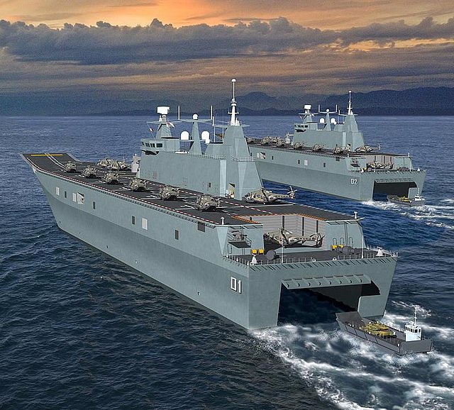 Australia. LHA HMAS Canberra y Adelaide.