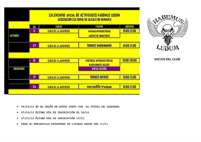 CALENDARIO DE ACTIVIDADES HABEMUS LUDU1