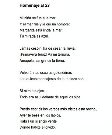 poema del 27