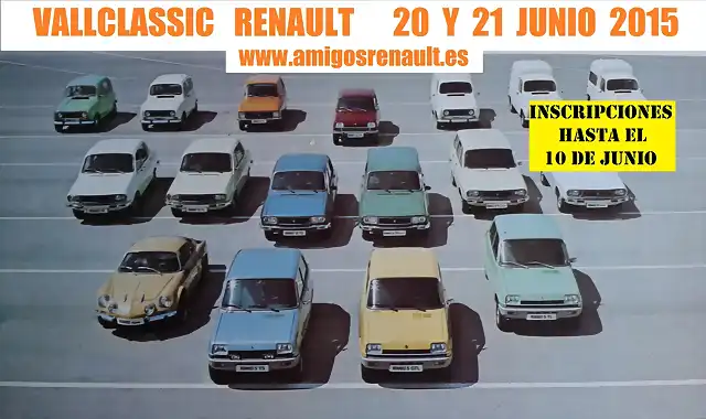 VALLCLASSIC RENAULT 2015 INSCRIPCI?N HASTA 10 DE JUNIO