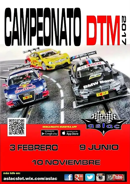 Cartel campeonato DTM Aslac 2017