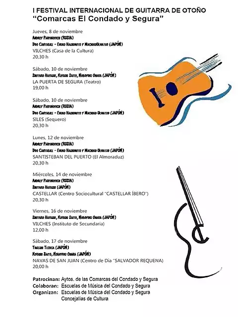 Cartel I Festival de Guitarra de Otoo