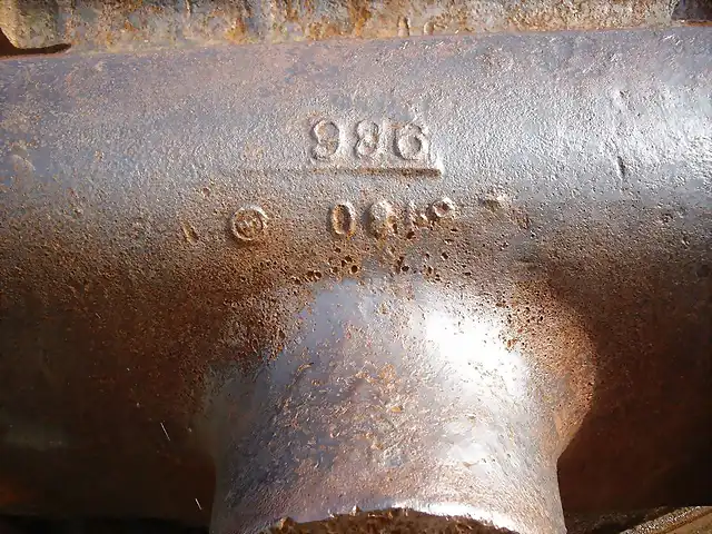 SN 38799 Biville mantlet casting mark