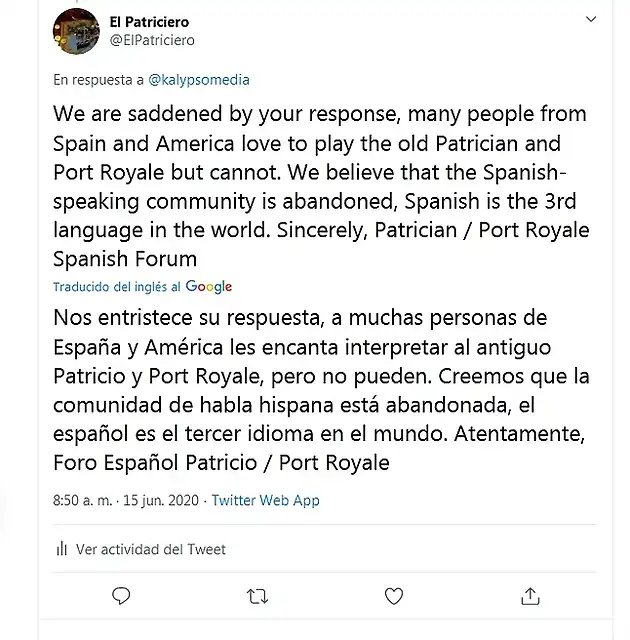 Screenshot_2020-06-15 (5) El Patriciero en Twitter kalypsomedia We are saddened