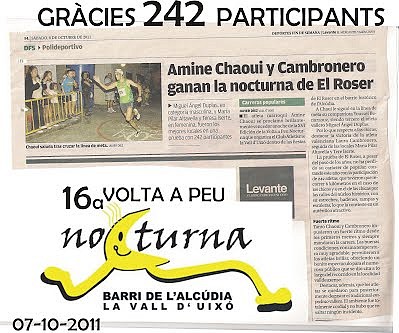 NOTICIA XVI VOLTA A PEU NOCTURNA 2011