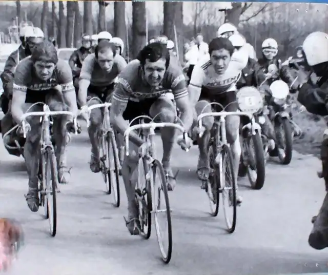 1975-ROUBAIX-ROGER DE VLAEMING-MERCKX-MARC DE MEYER-ANDRE DIERICKX.