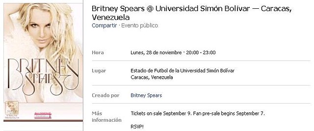 Britney Spears en Venezuela