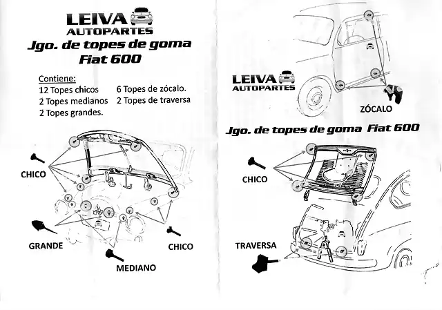 topes goma fiat 600020