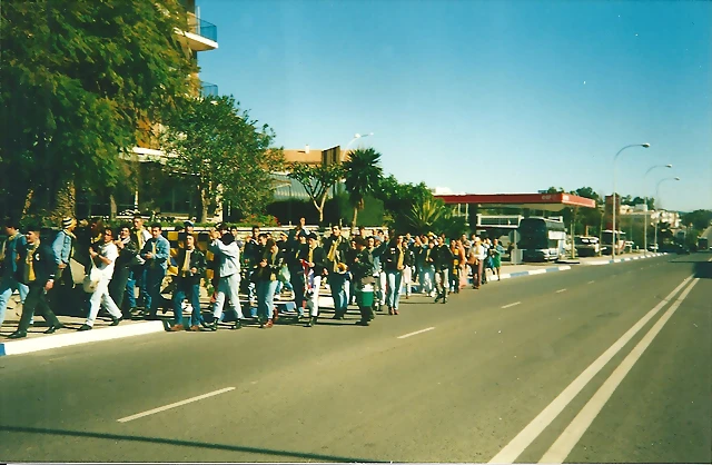 brigadas amarillas marbella - cadiz 93-94 corteo brigadas amarillas marbella - cadiz 93-94 corteo