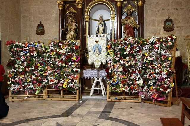 004, ofrenda de flores