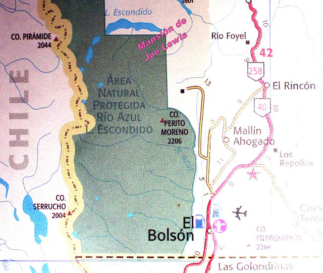 Mapa Lago Escondido