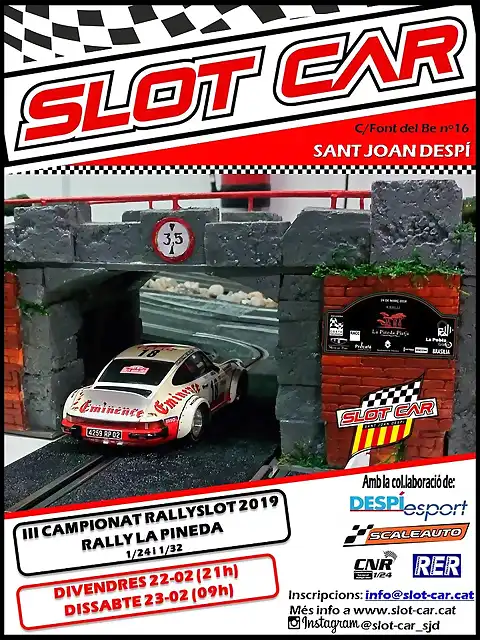 SlotCAR_2019_01-LaPineda_Cartell_v1