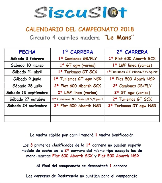 Calendario Le Mans Calendario Le Mans