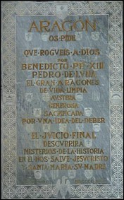 PLACA SOBRE BENEDICTO XIII