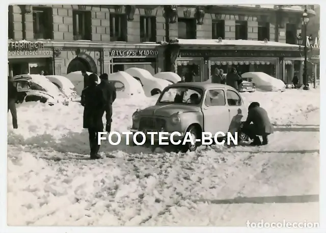 Barcelona Nevada 1962 Pl. Francesc Maci?