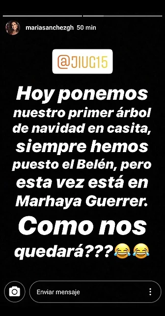Mar?a IG Stories 15-12-2019 Mar?a IG Stories 15-12-2019