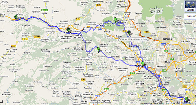 hospitalet - igualada - panadella - bruc - monistrol - lh