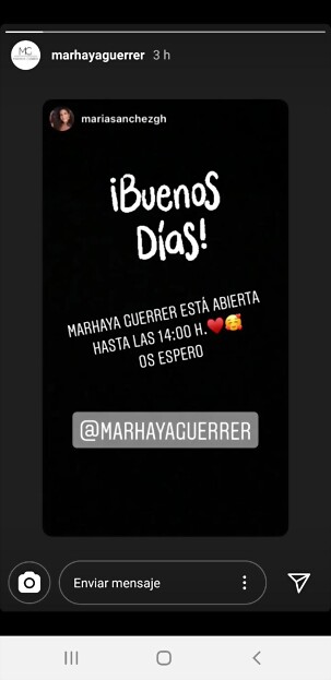 Marhaya Guerrer IG Stories 29-2-2020 Marhaya Guerrer IG Stories 29-2-2020