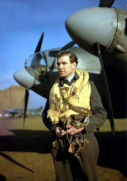 Piloto de un De Havilland Mosquito