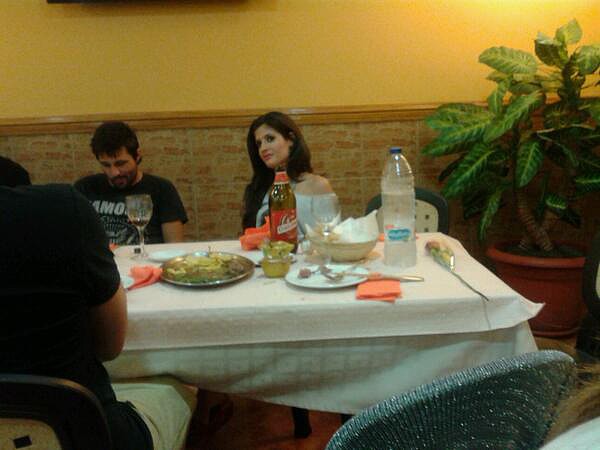 Hugo y María en la cena 2 Hugo y María en la cena 2