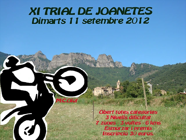 XI TRIAL DE JOANETES - Cartell