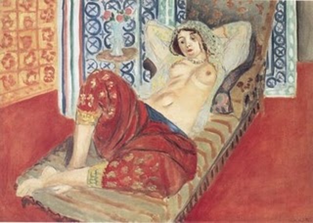 Matisse-Odalisca con pantalones rojos