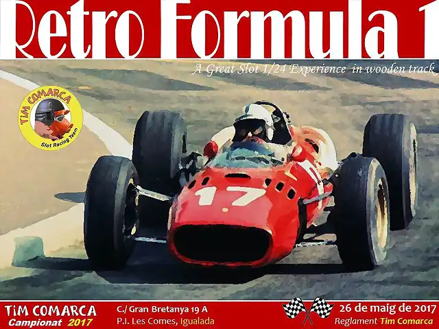 Cartell RetroF1 - cursa 2