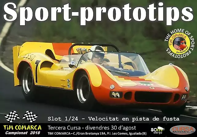 Cartell Sport-prototips - cursa 3