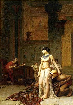 413px-Cleopatra_and_Caesar_by_Jean-Leon-Gerome
