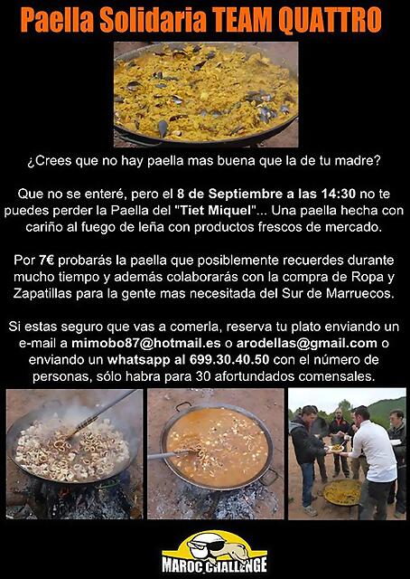 cartel paella