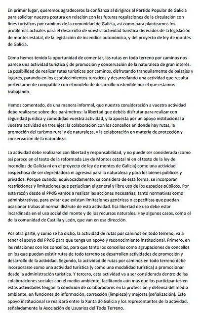 carta del PP gallego 1