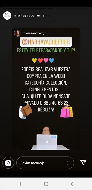 Marhaya Guerrer IG Stories 14-3-2020 (1)