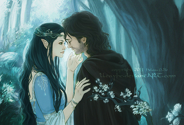 Beren and Luthien by lleayhe