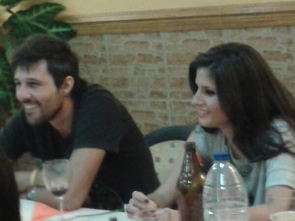 Hugo y María en la cena 3 Hugo y María en la cena 3
