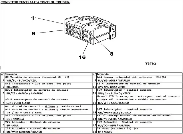 CONECTOR CENTRALITA CCRUISER