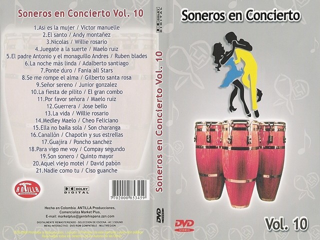 Soneros En Concierto Vol.10 - Caratula DVD