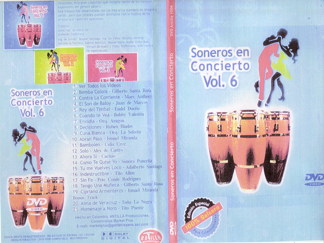 Soneros En Concierto Vol.6 - Caratula DVD