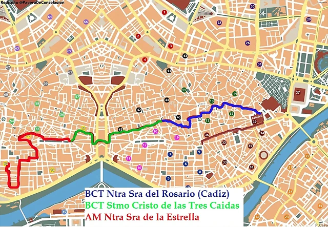 Bandas de cruz de guia Bandas de cruz de guia