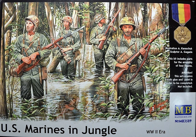 Master Box - U.S. Marines In Jungle - 1-35