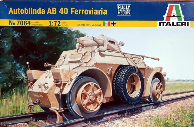 Italeri - Autoblinda AB-40 Ferroviaria - 1-72