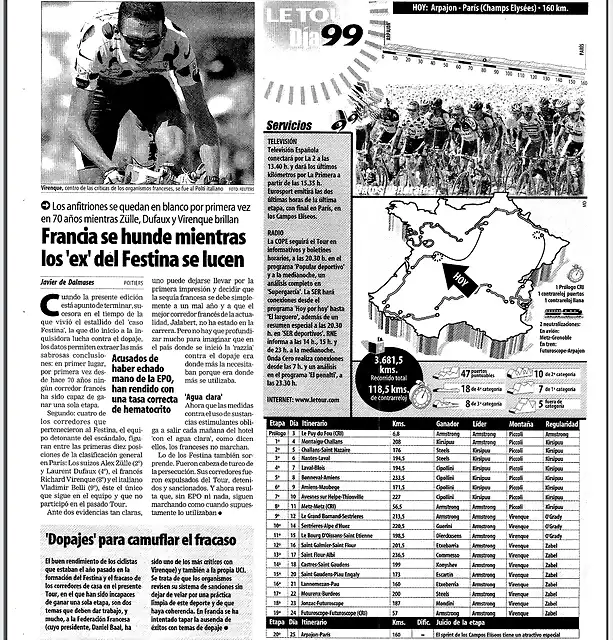 EL FRACASO FRANC?S EN EL TOUR 99