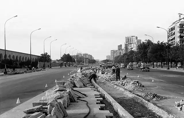 Madrid Paseo de la Castellana 1962