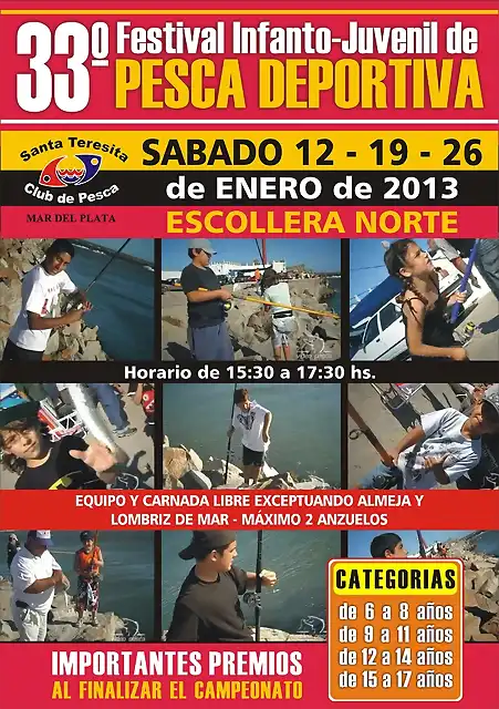 club de pesca sta teresita Concurso de PESCA ENERO 2013